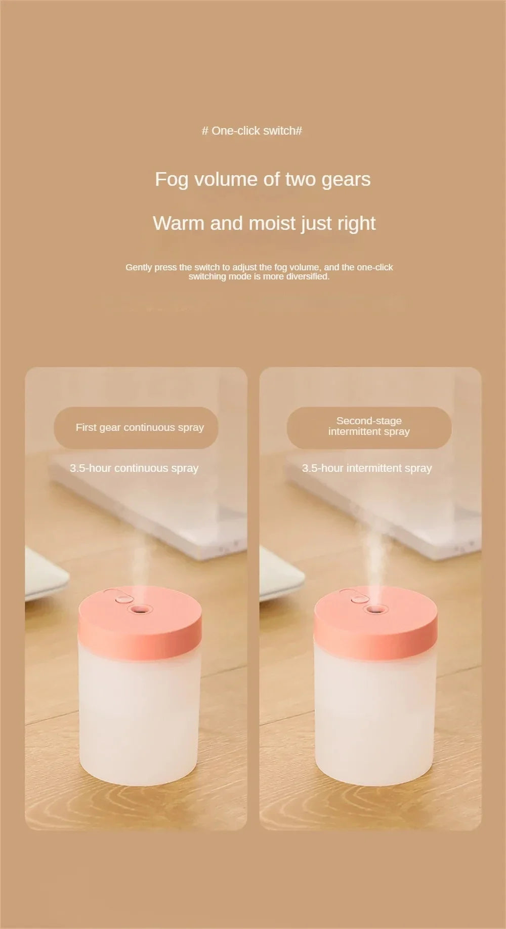 200ML USB Mini Humidifier - Ultrasonic LED Essential Oil Diffuser Portable Car Purifier & Aroma Anion Mist Maker for Home Office