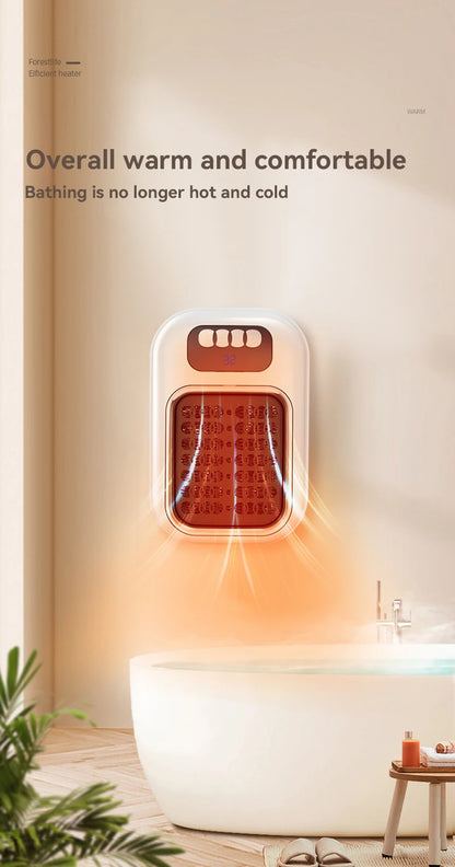 New Portable Heater Mini Electric Heater Plug in Wall Room Heater Home Appliance Timed Rapid Heating For Office Bedroom