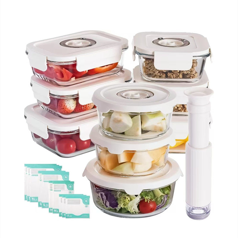 Electric Vacuum Food Sealed Glass Crisper