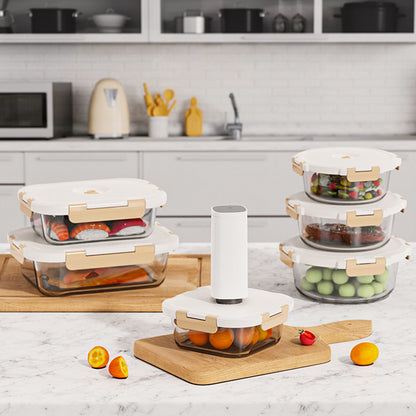 Electric Vacuum Food Sealed Glass Crisper