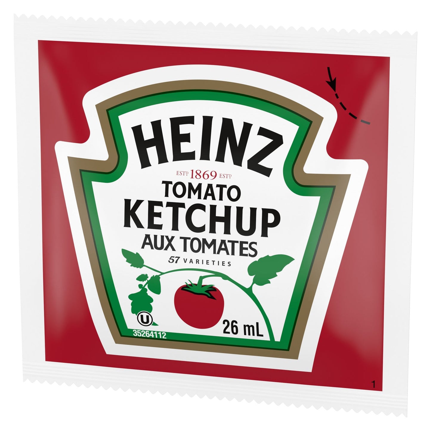 Ketchup Packet Mega Pack - 396 x 26 mL - Heinz - Restaurant and Foodservice Ingredients - Canadian Distribution - Ships Free Within Canada on Orders Above CAD $199