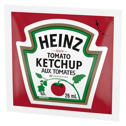 Ketchup Packet Mega Pack - 396 x 26 mL - Heinz - Restaurant and Foodservice Ingredients - Canadian Distribution - Ships Free Within Canada on Orders Above CAD $199